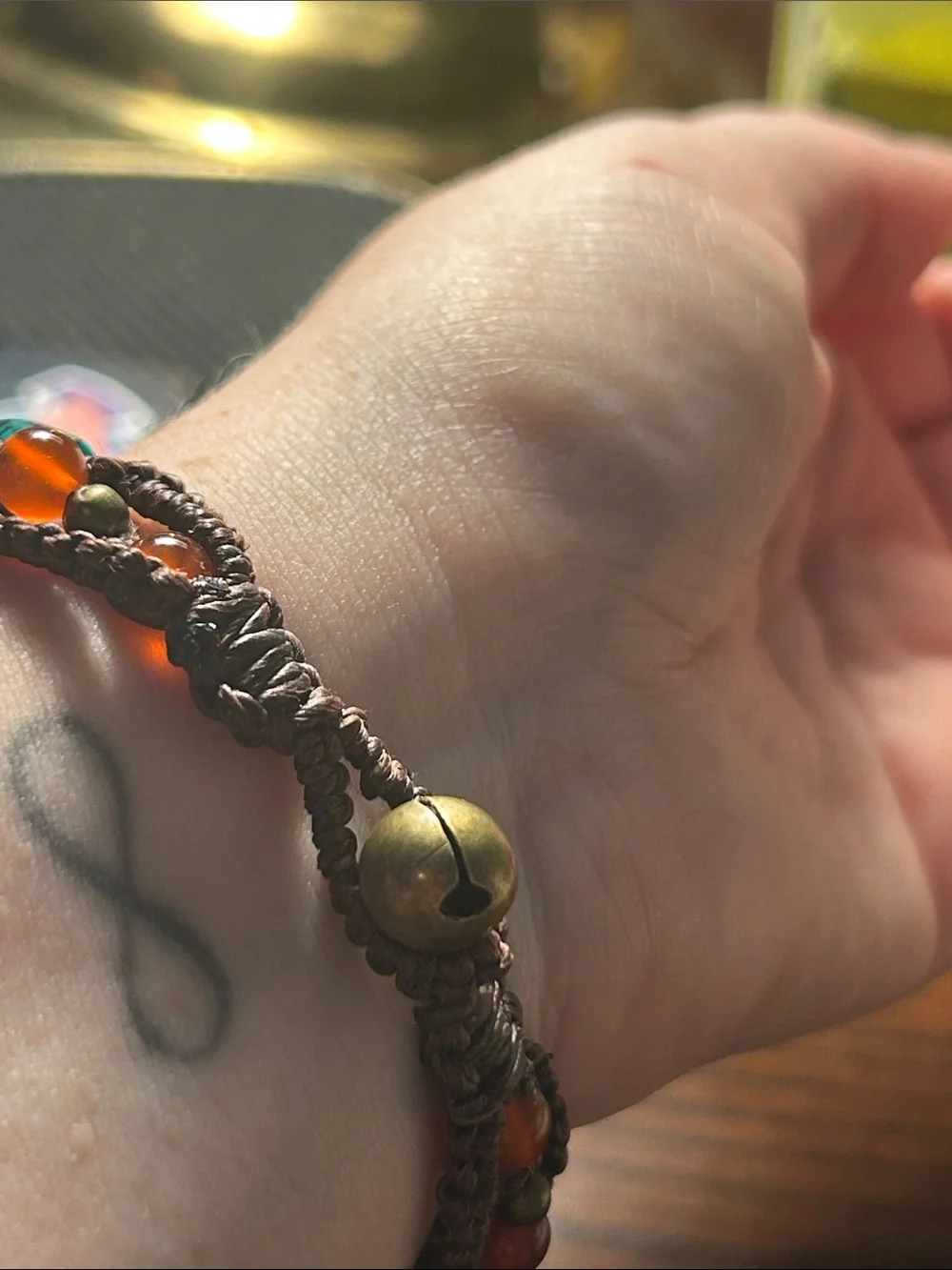 Handcrafted Turquoise style Bead Macrame Bracelet